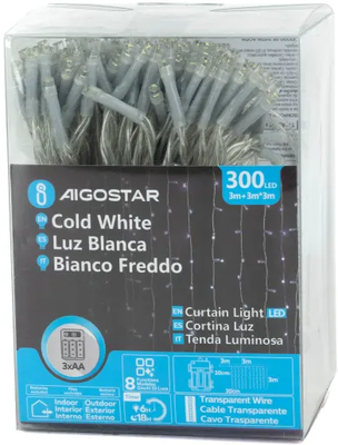 Tiras de Luces Led Navidad 3x3 mt pilas